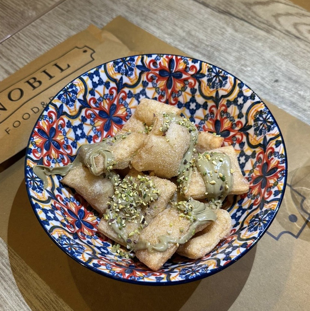 Gnocco fritto crema pistacchio